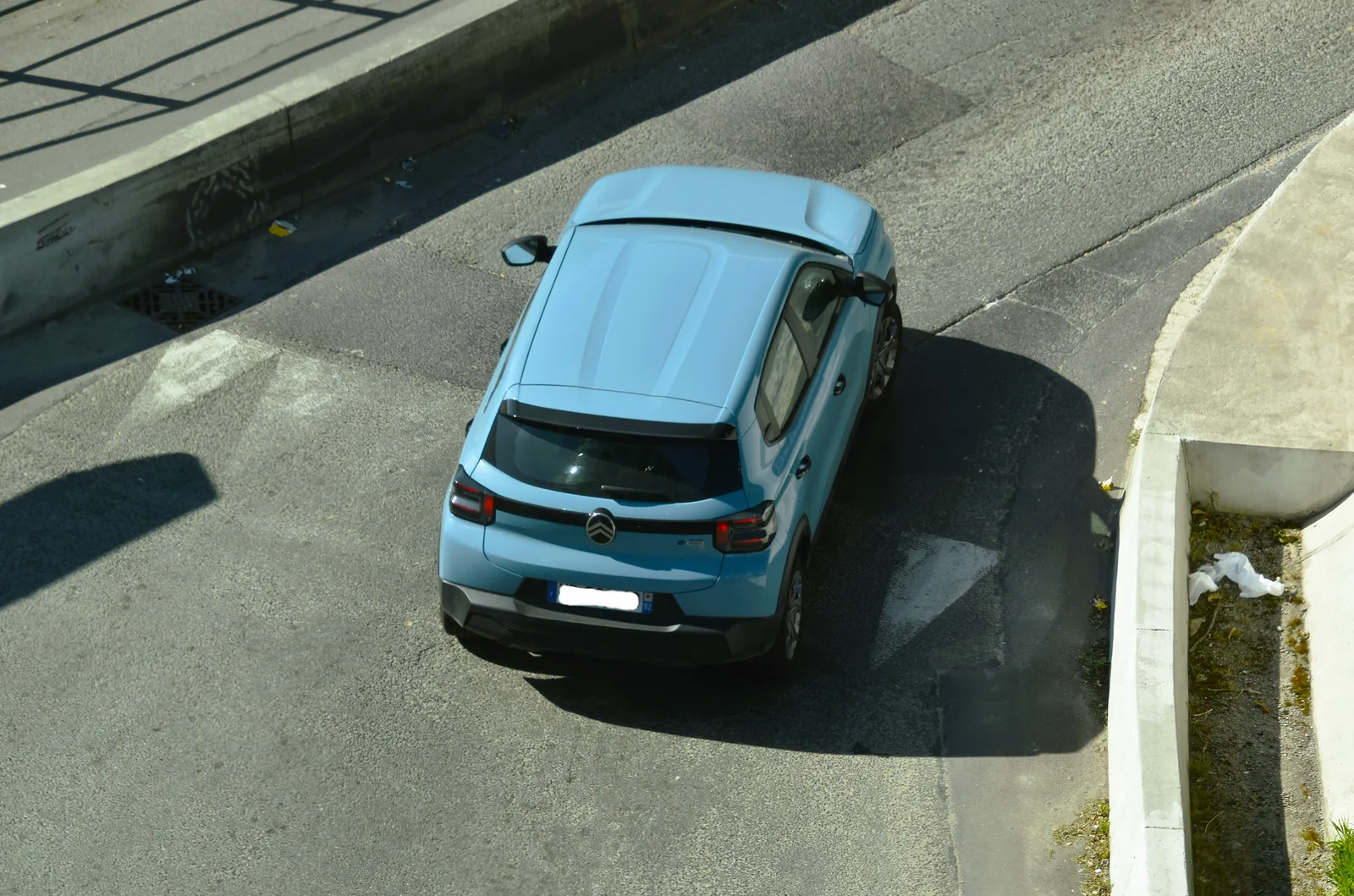 Citroën ë-C3 set udefra i tre kvart profil