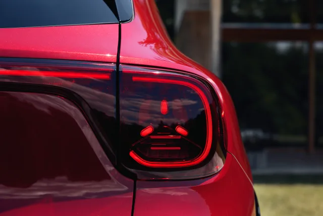 GLA electric rear light detail (Mercedes-Benz Danmark)